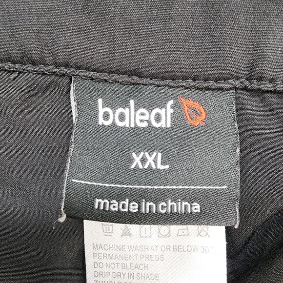 BALEAF Shorts Mens XXL Black Laureate Multi-Pocket Training Stretch Athletic - Picture 3 of 10